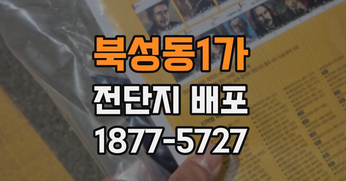 북성동1가 전단지 배포
