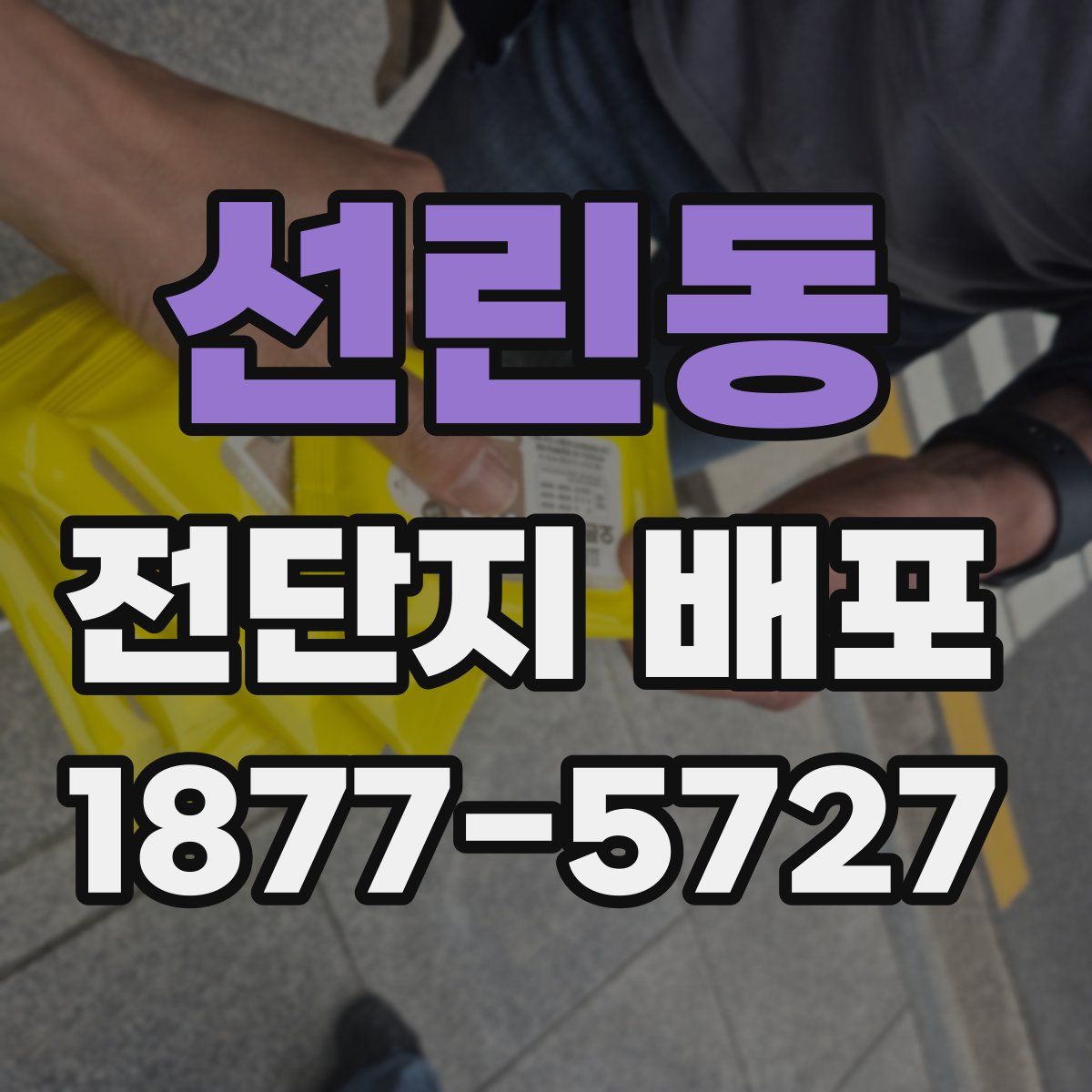 선린동 전단지 배포