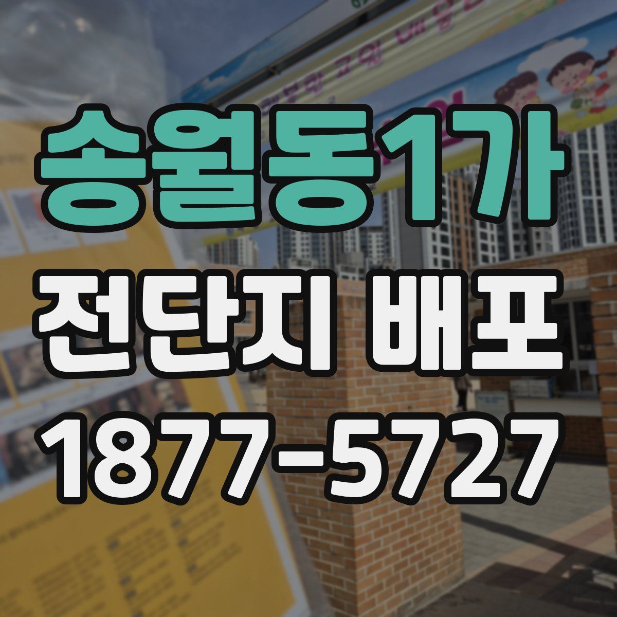송월동1가 전단지 배포