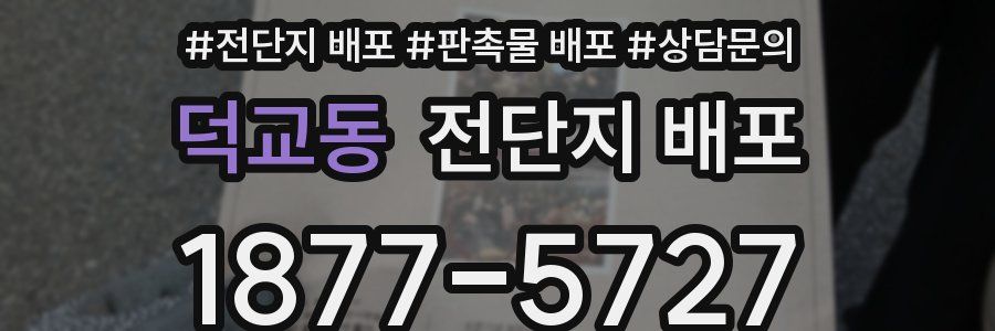 덕교동 전단지 배포