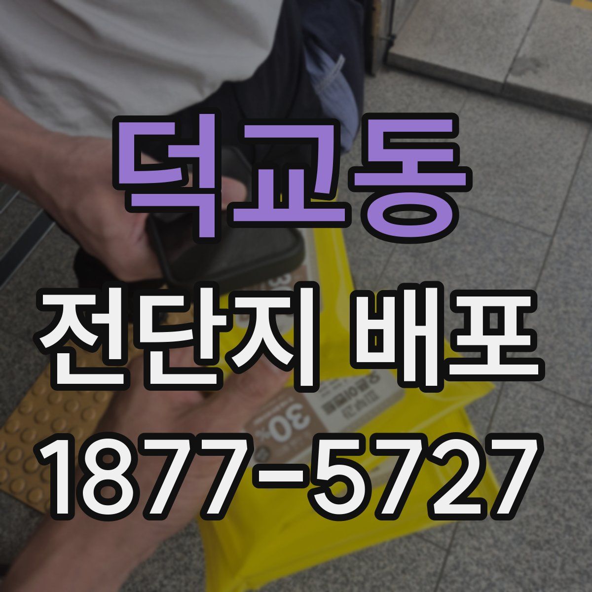 덕교동 전단지 배포