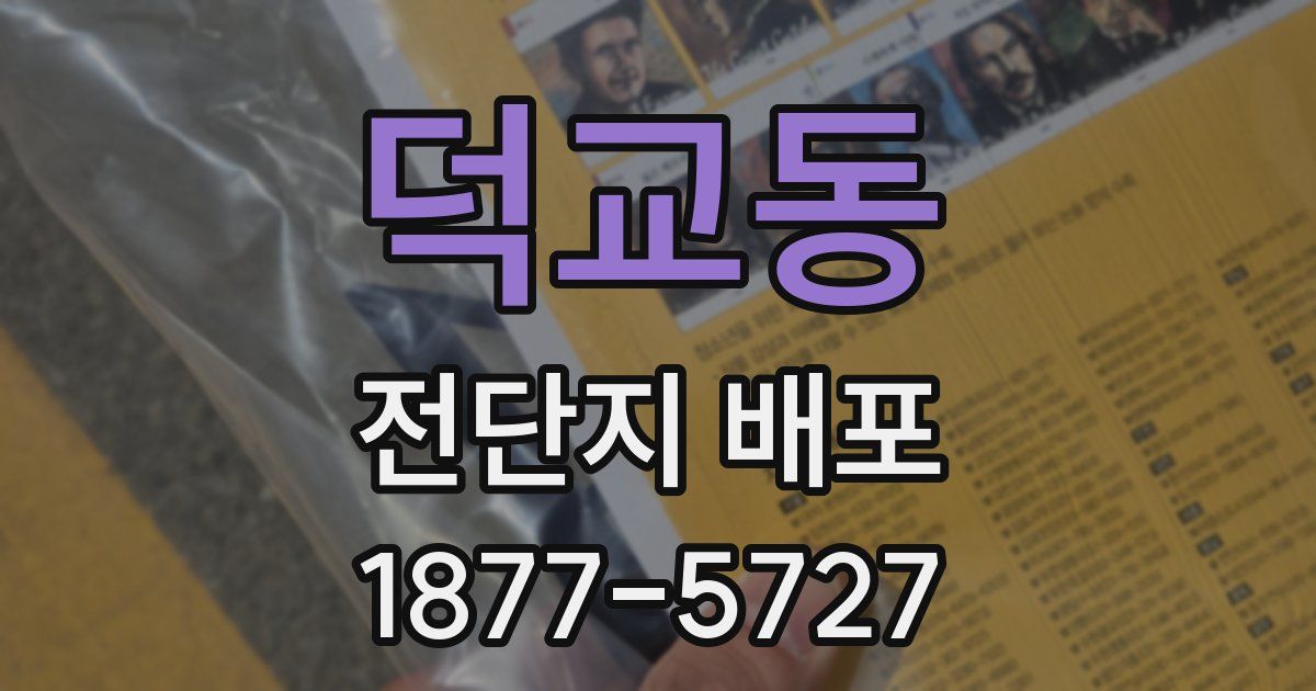 덕교동 전단지 배포