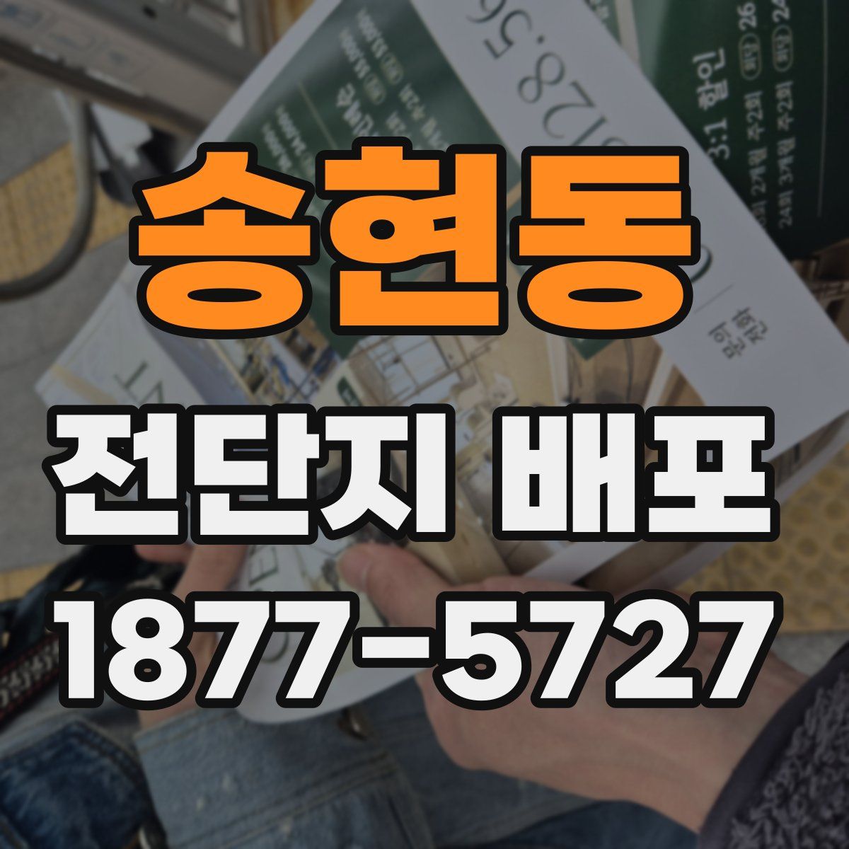 송현동 전단지 배포