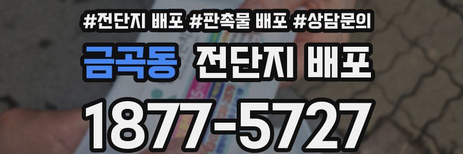 금곡동 전단지 배포