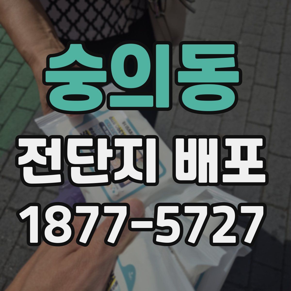 숭의동 전단지 배포