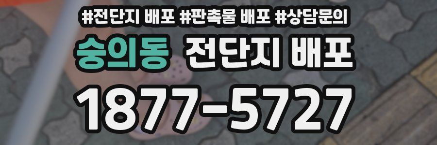 숭의동 전단지 배포