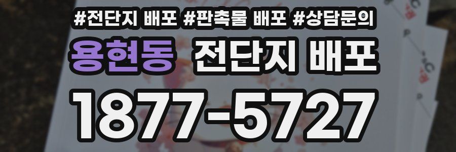 용현동 전단지 배포