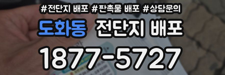 도화동 전단지 배포