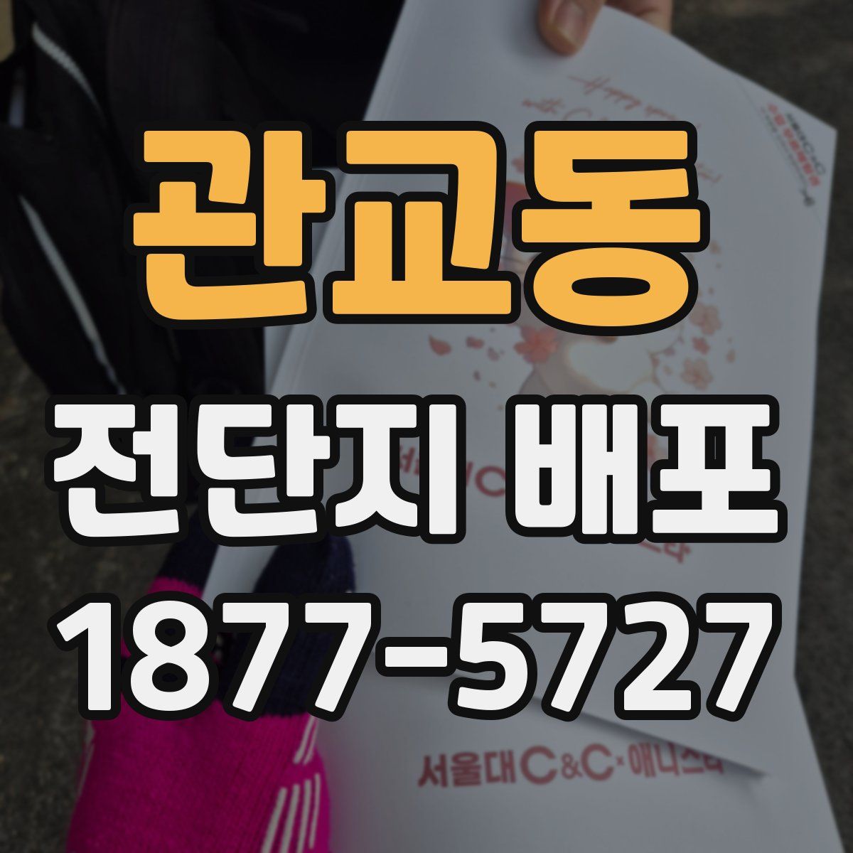 관교동 전단지 배포