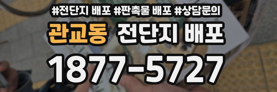 관교동 전단지 배포