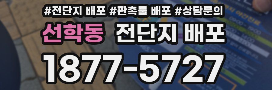 선학동 전단지 배포