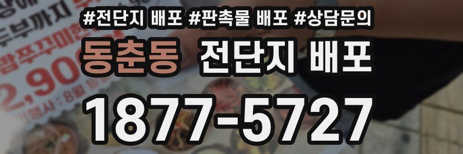 동춘동 전단지 배포
