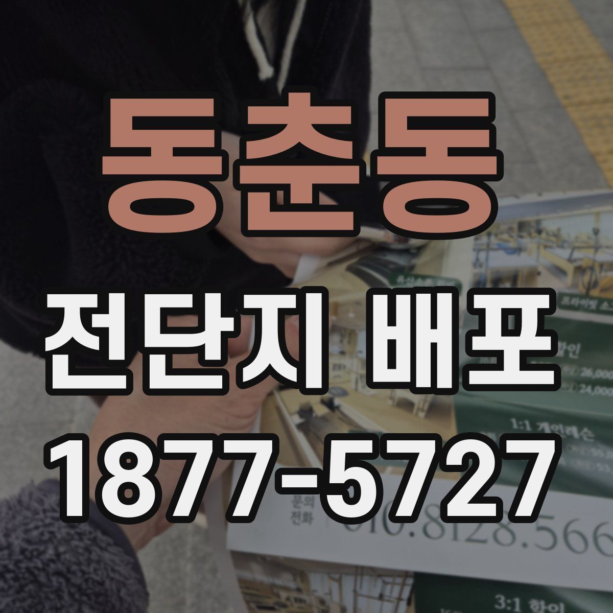 동춘동 전단지 배포