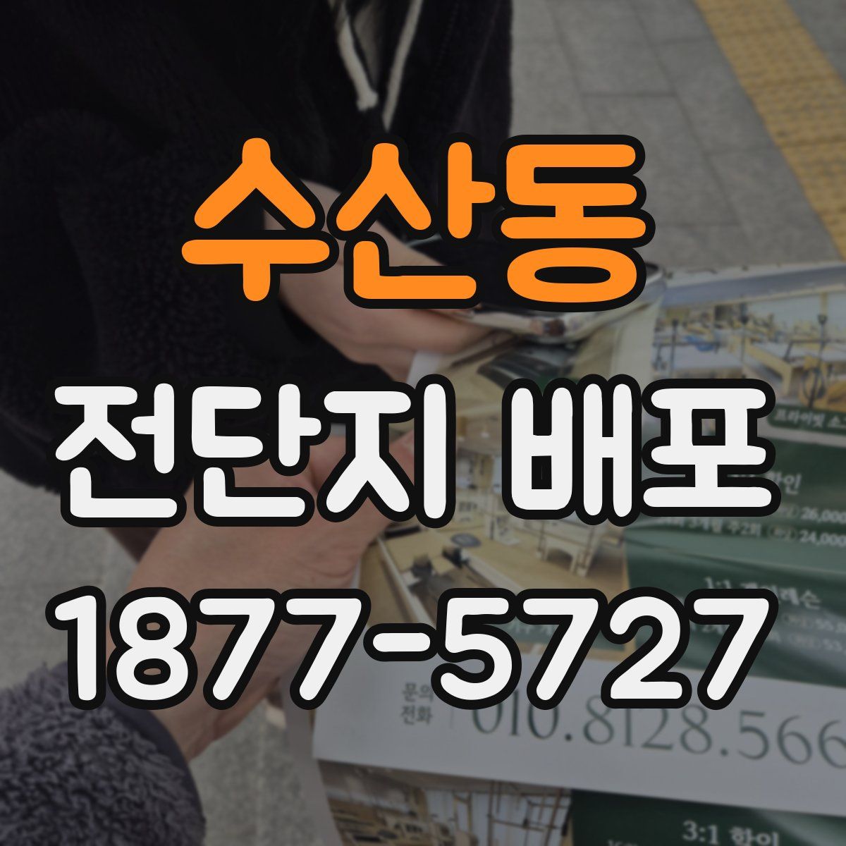 수산동 전단지 배포