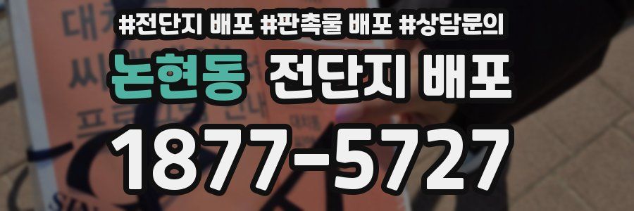 논현동 전단지 배포