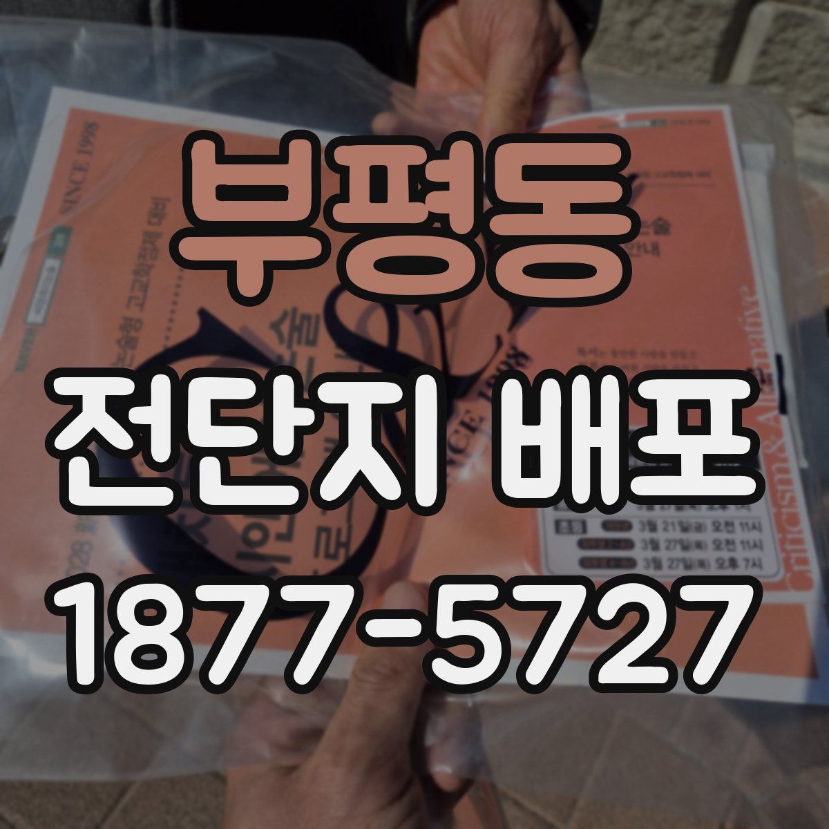 부평동 전단지 배포