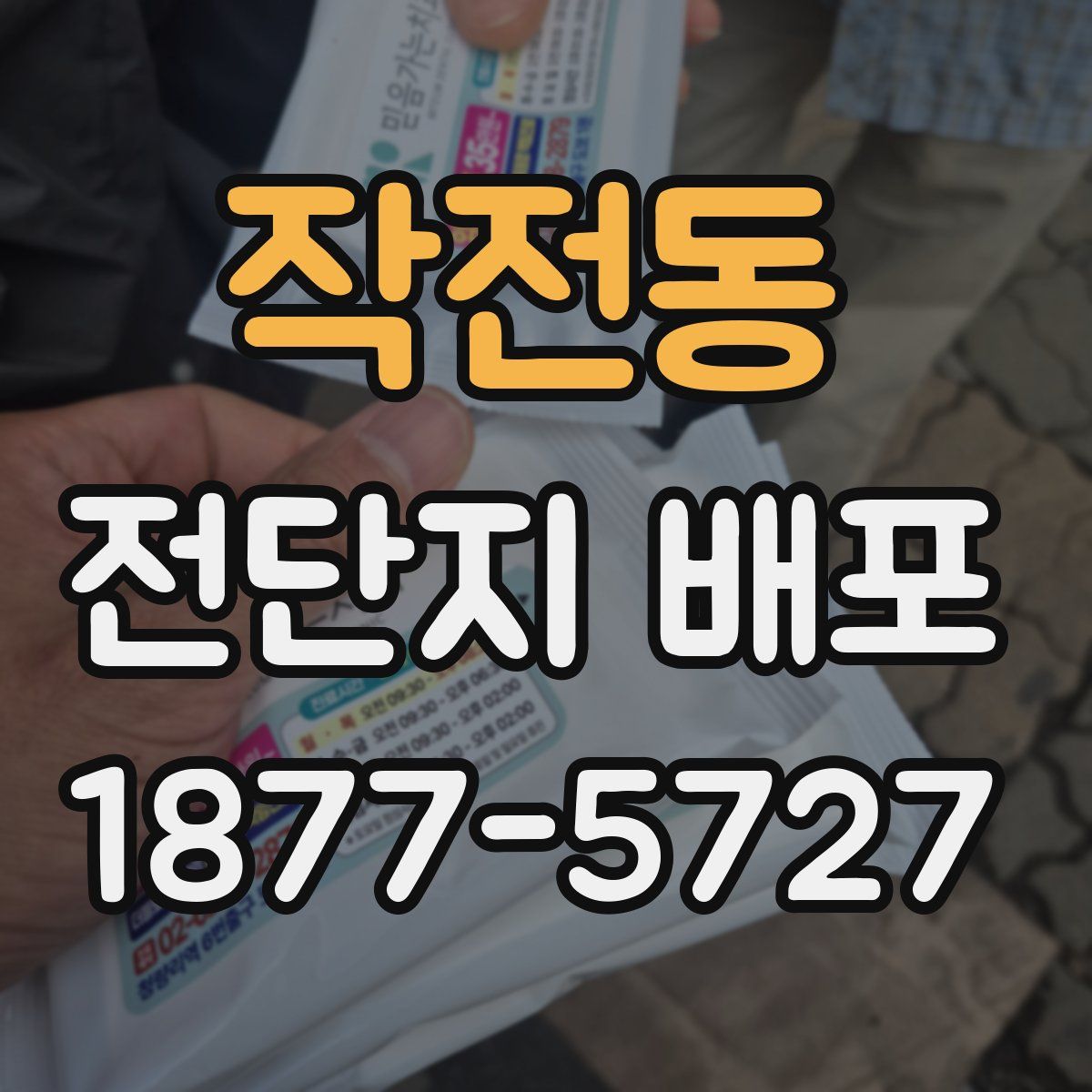 작전동 전단지 배포