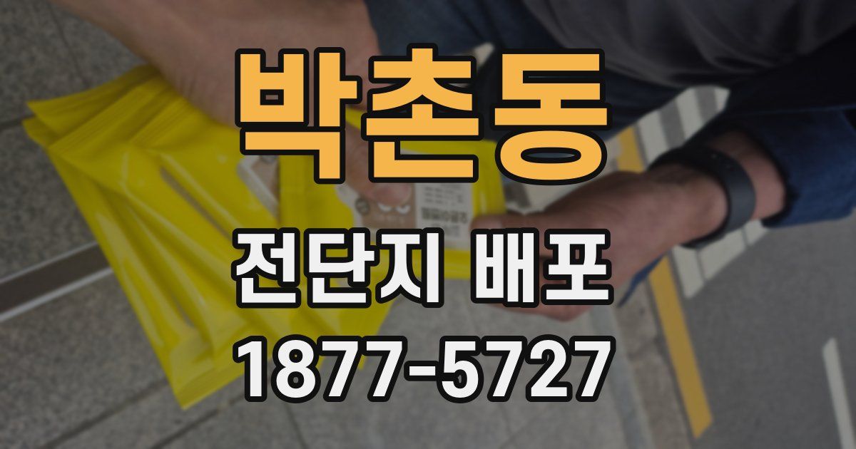 박촌동 전단지 배포