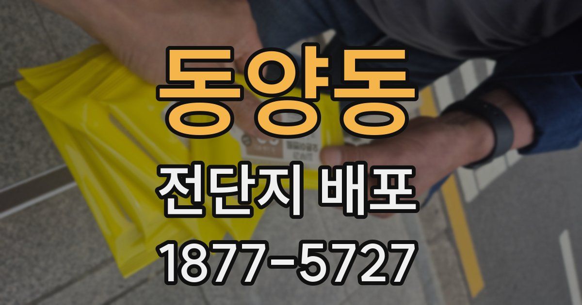 동양동 전단지 배포