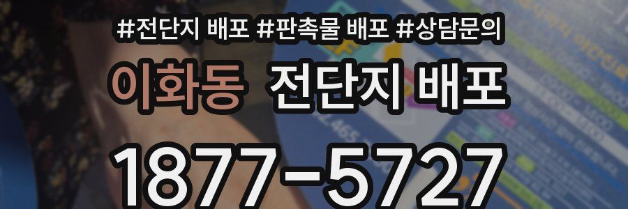 이화동 전단지 배포