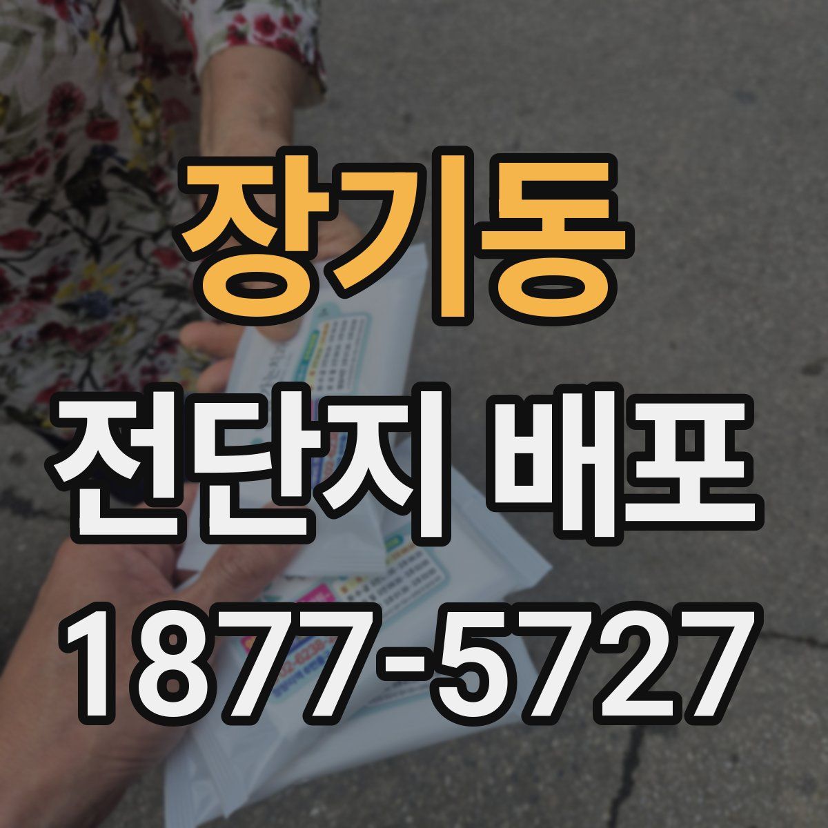 장기동 전단지 배포
