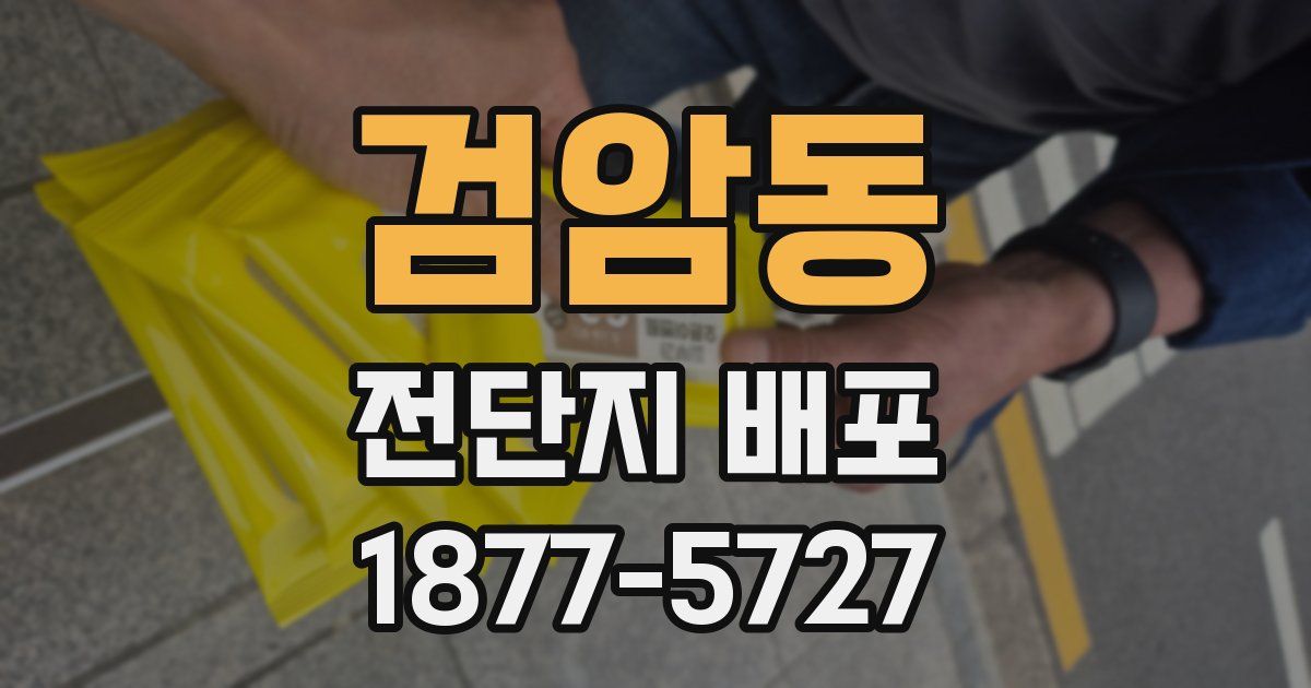 검암동 전단지 배포
