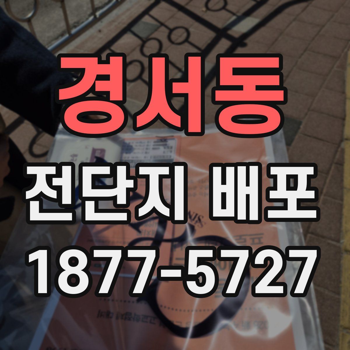 경서동 전단지 배포