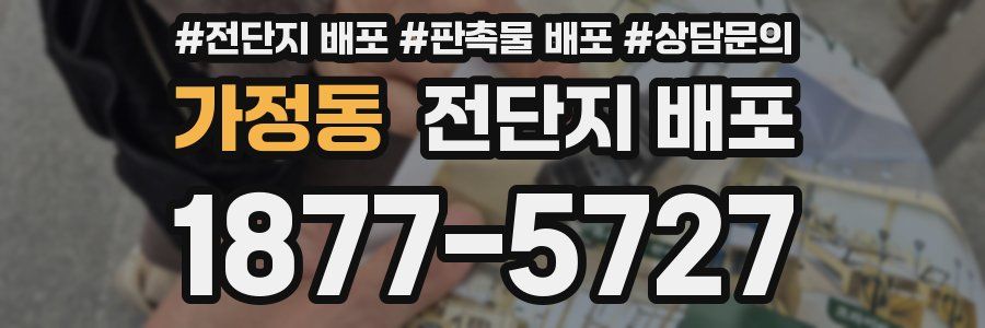가정동 전단지 배포