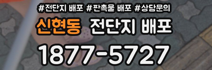 신현동 전단지 배포