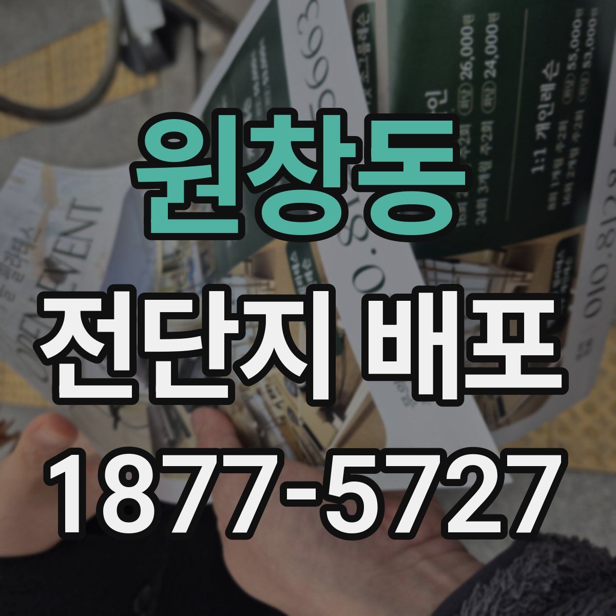 원창동 전단지 배포
