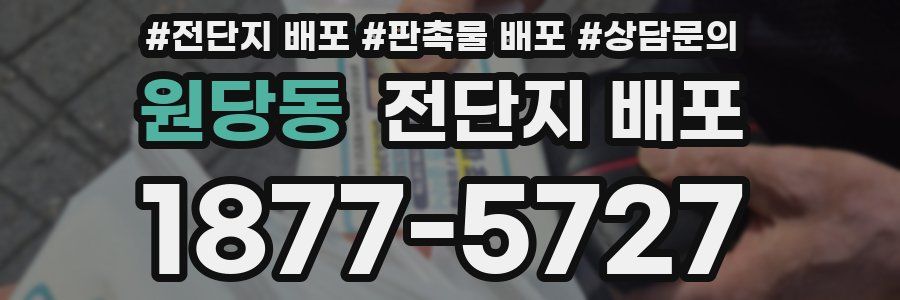 원당동 전단지 배포