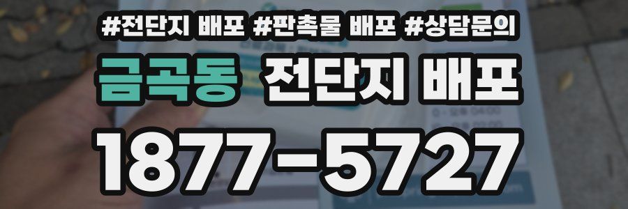 금곡동 전단지 배포