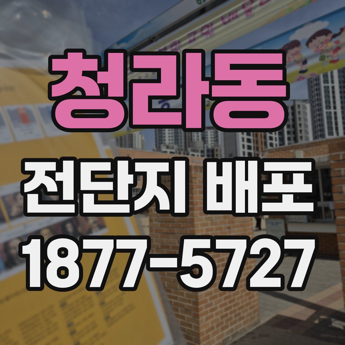 청라동 전단지 배포