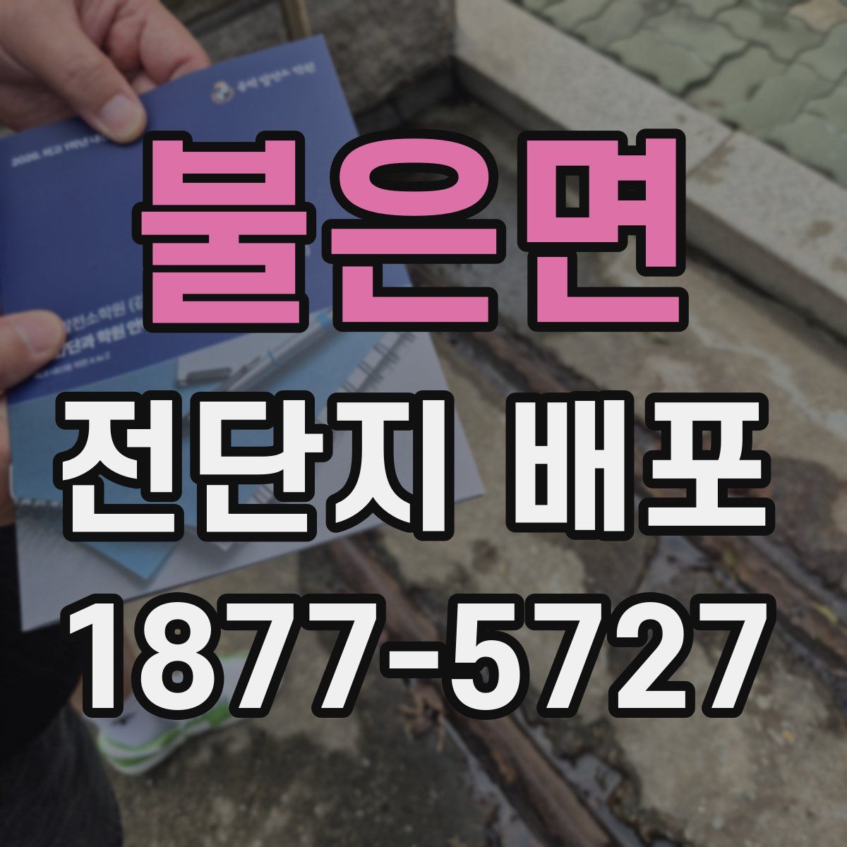 불은면 전단지 배포