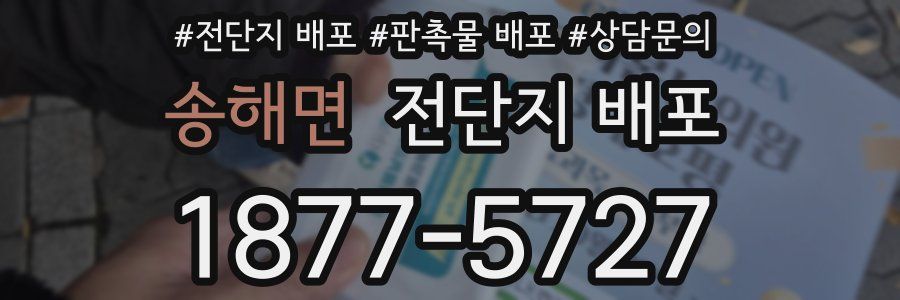 송해면 전단지 배포