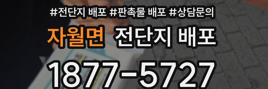 자월면 전단지 배포
