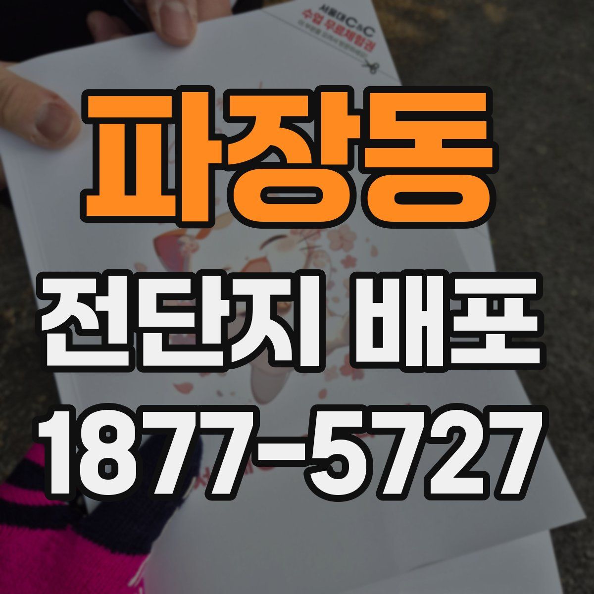 파장동 전단지 배포