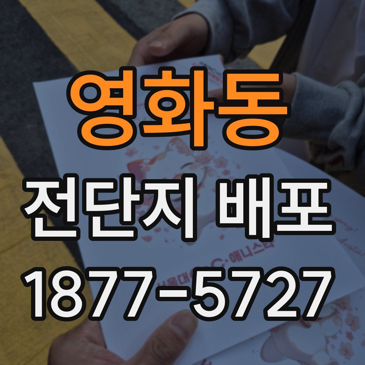 영화동 전단지 배포