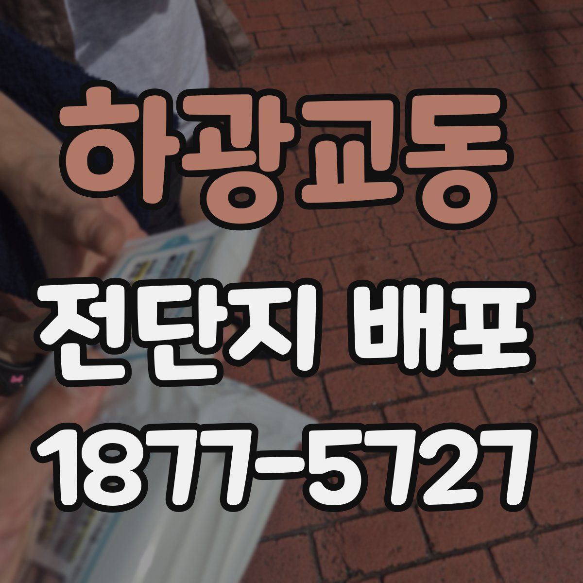 하광교동 전단지 배포