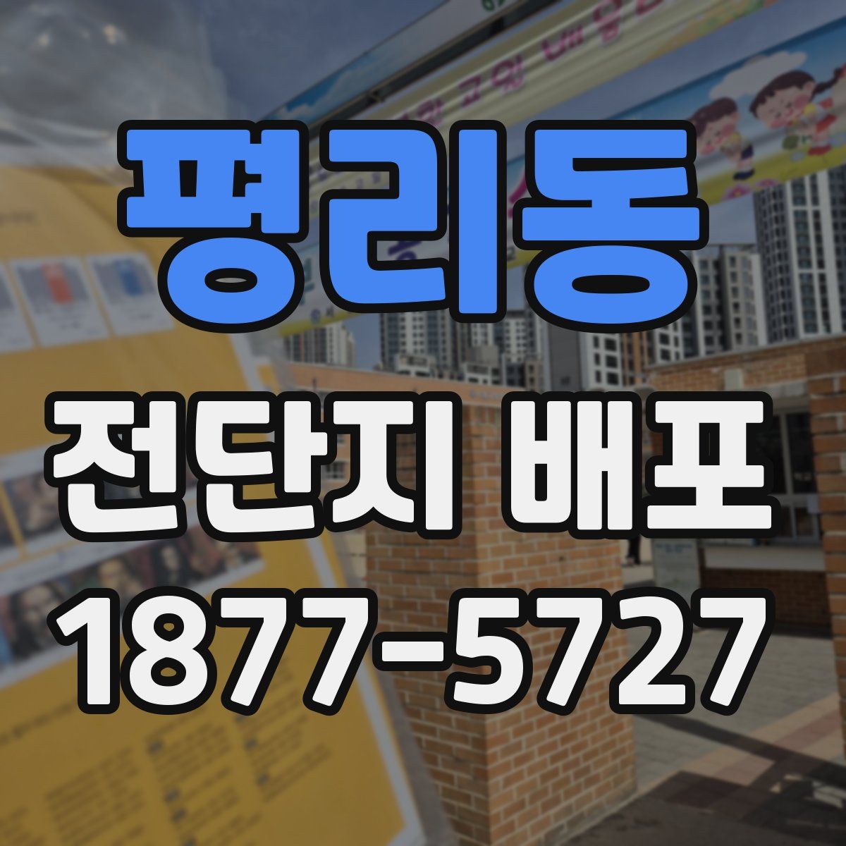 평리동 전단지 배포