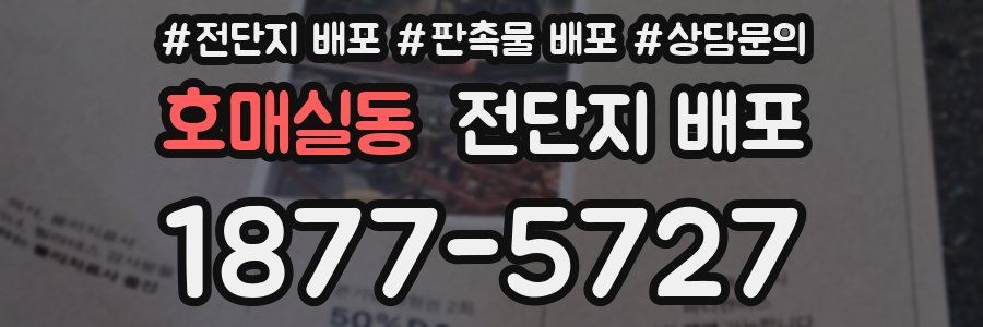호매실동 전단지 배포