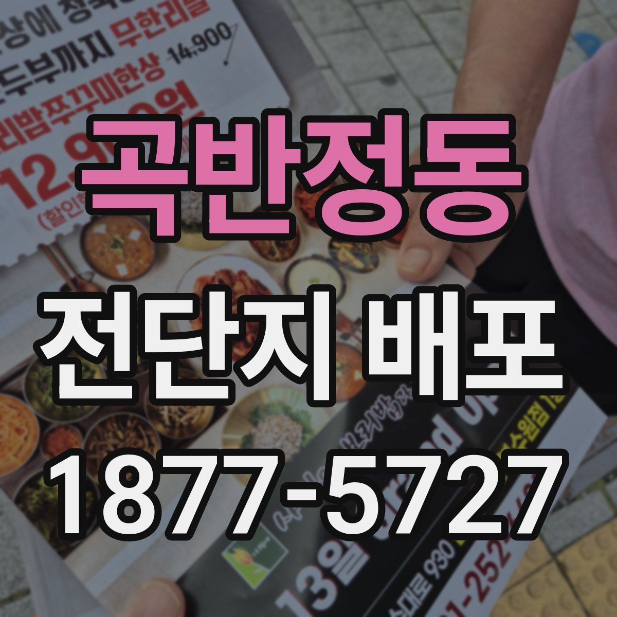 곡반정동 전단지 배포