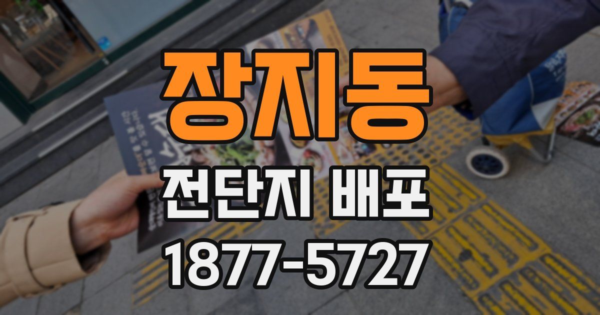 장지동 전단지 배포