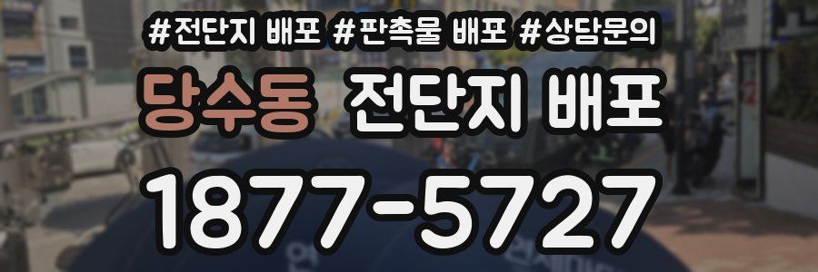 당수동 전단지 배포