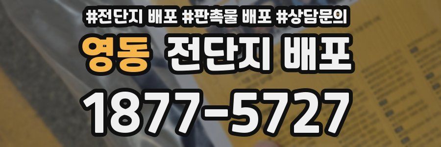 영동 전단지 배포