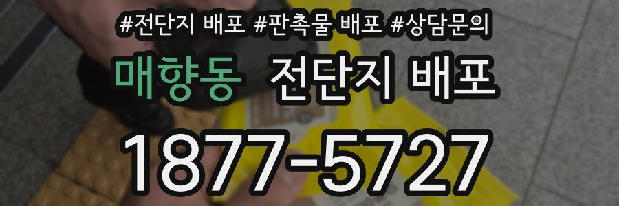 매향동 전단지 배포
