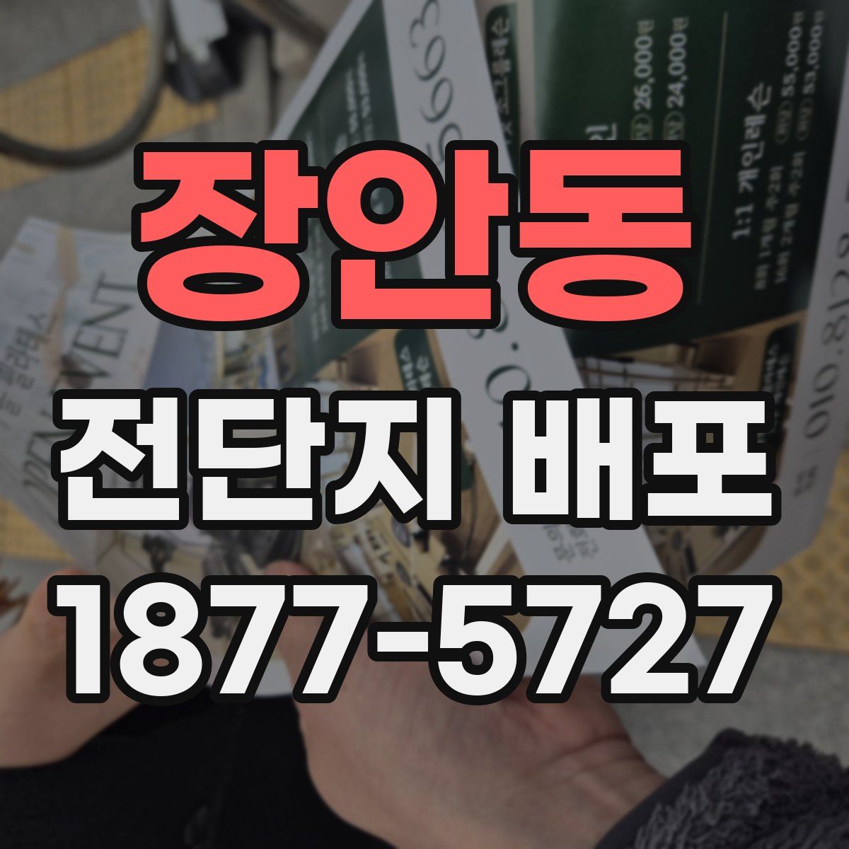 장안동 전단지 배포