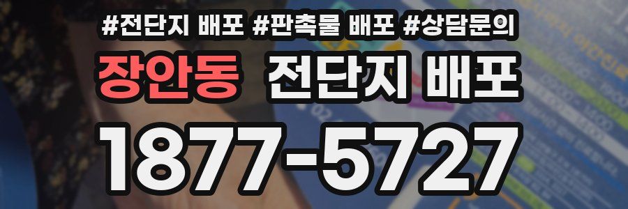 장안동 전단지 배포