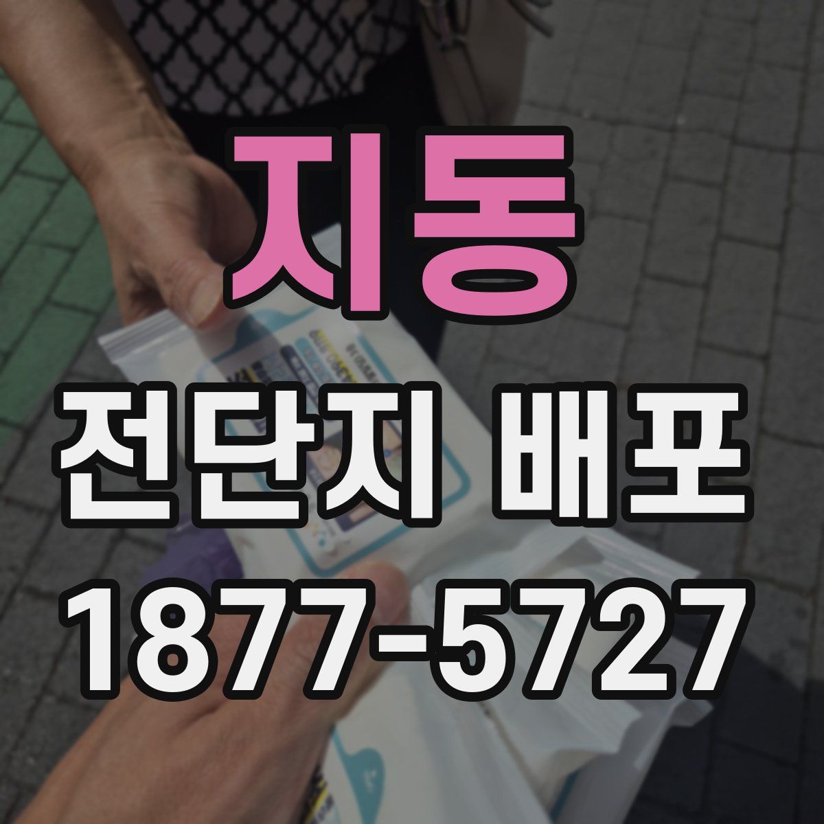 지동 전단지 배포