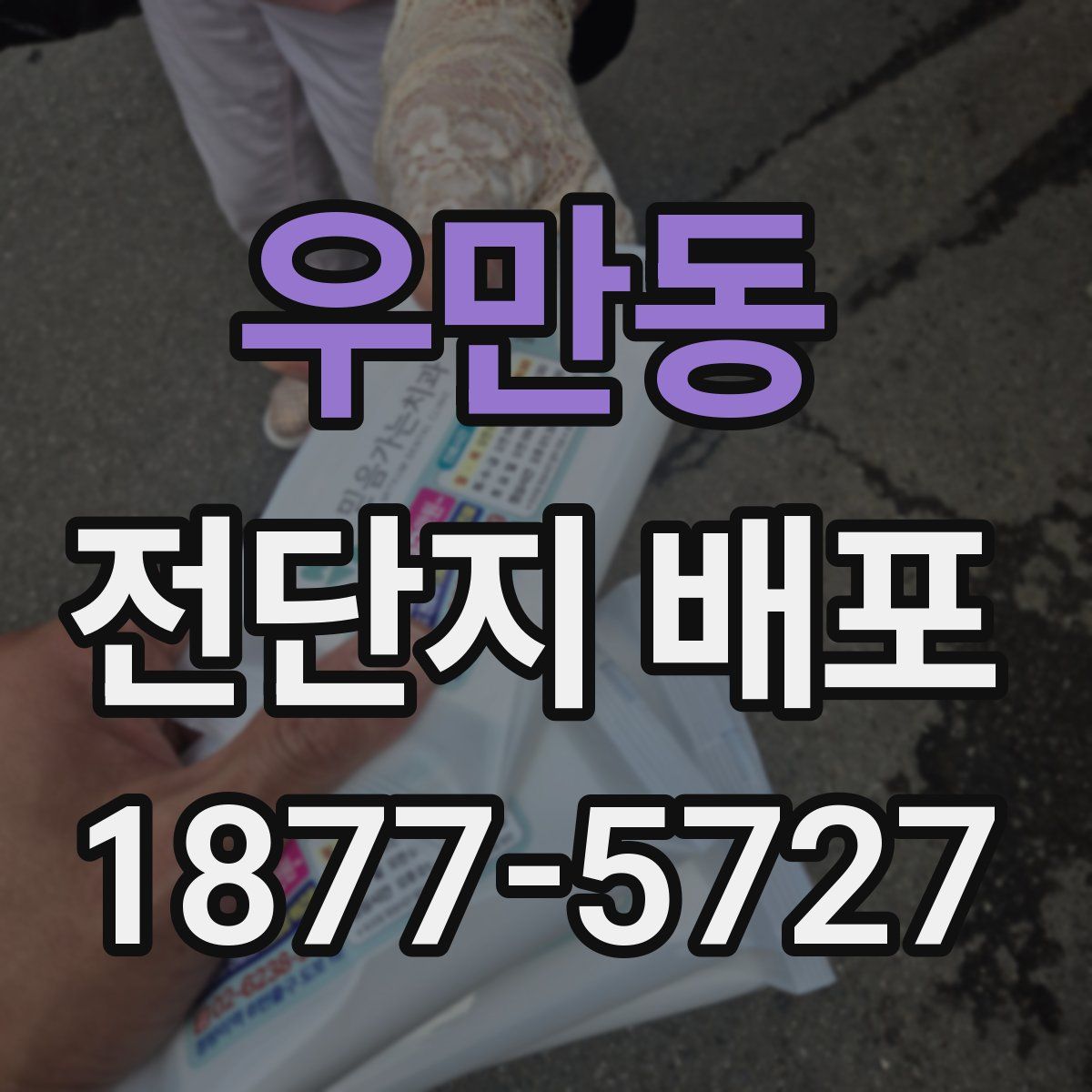 우만동 전단지 배포